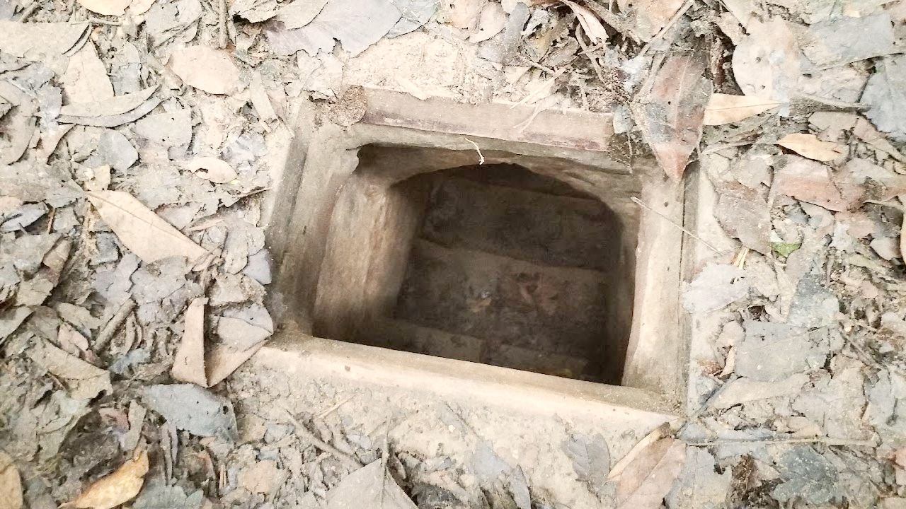 Tunnel entrance at Cu Chi.