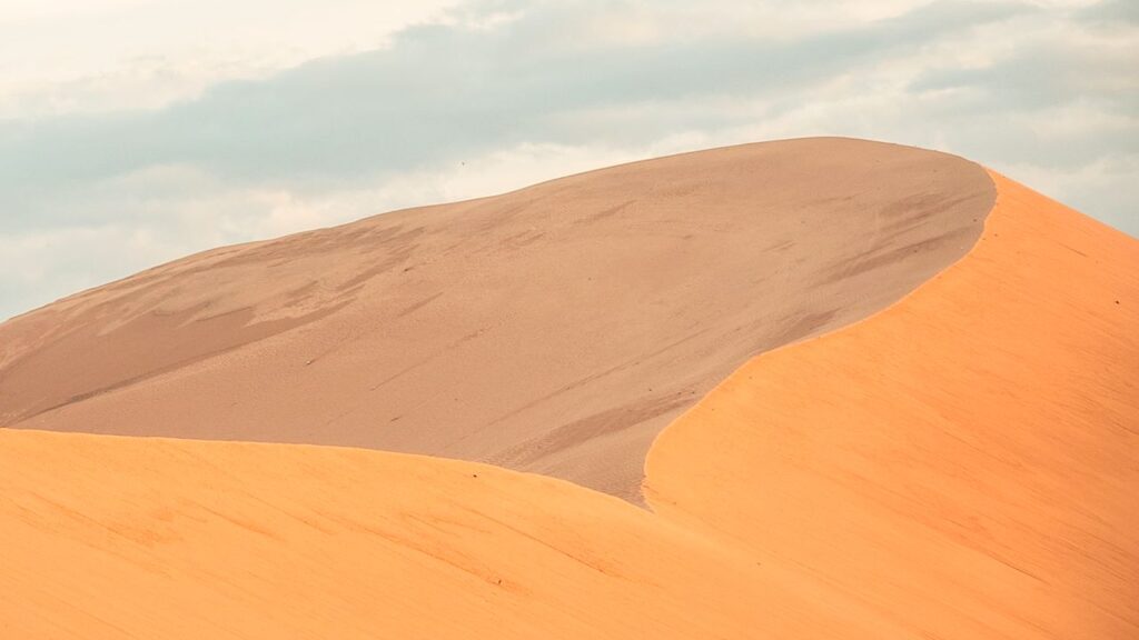 Mui Ne's red dunes, seen at dawn on our 2-day trip.