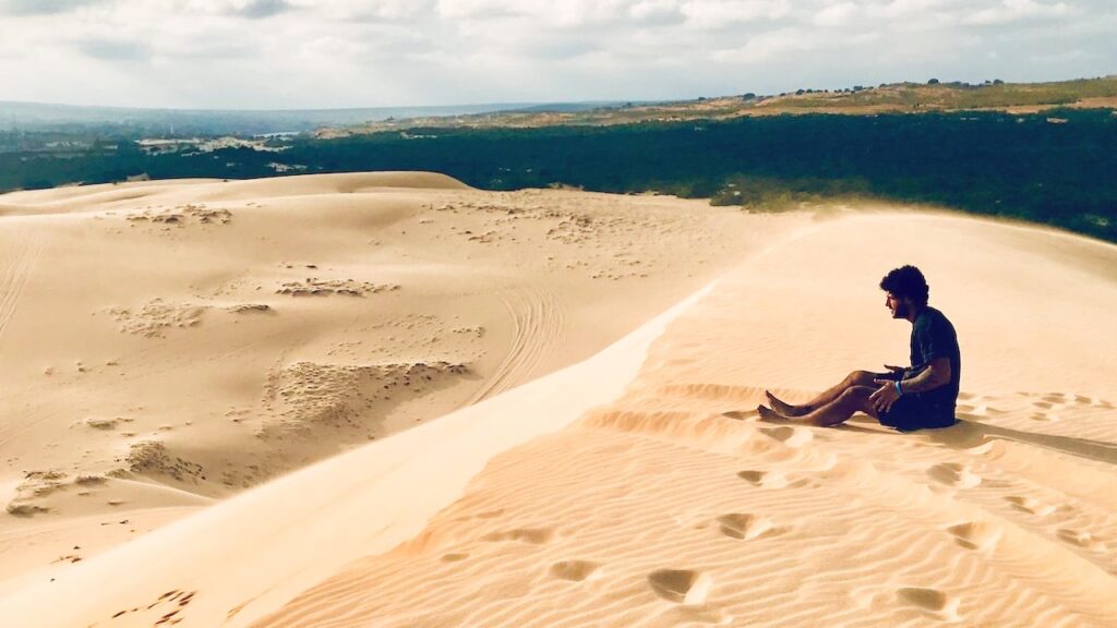 The white sand dunes of Mui Ne, visited on our 2-day tour.