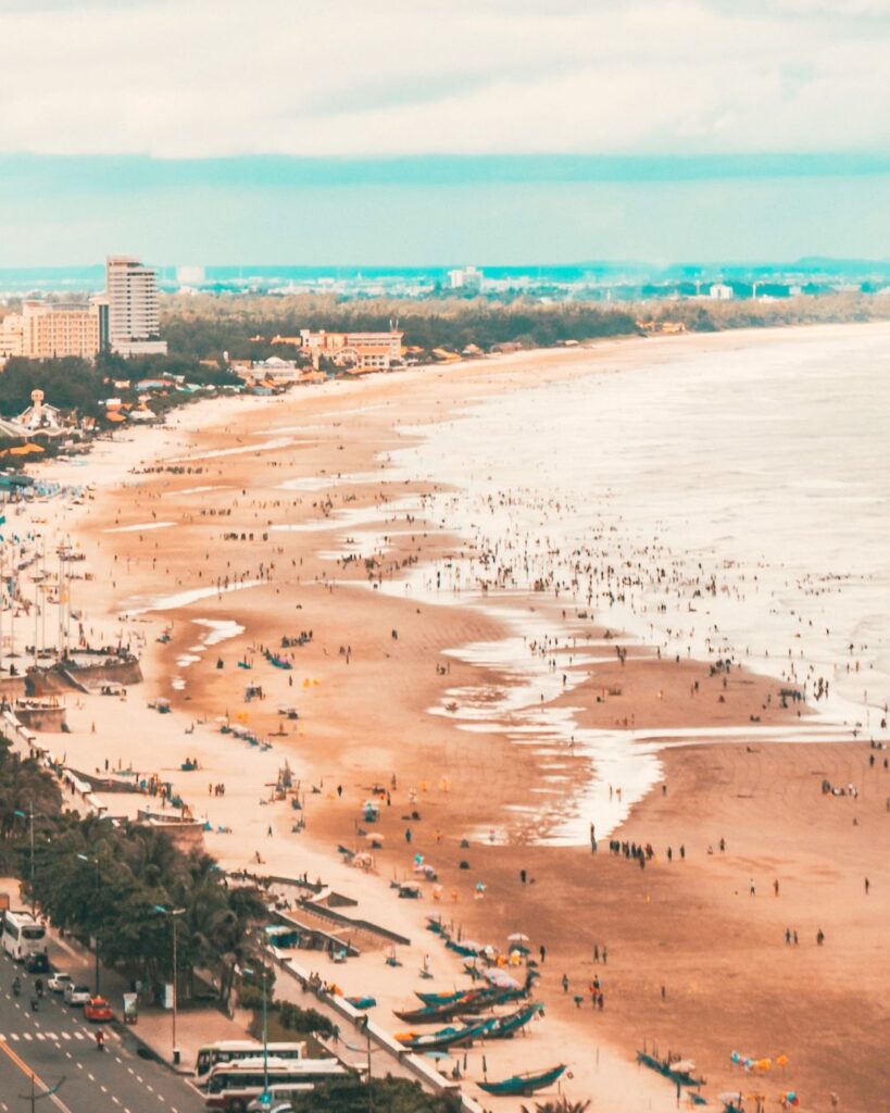 Vung Tau's coastline.