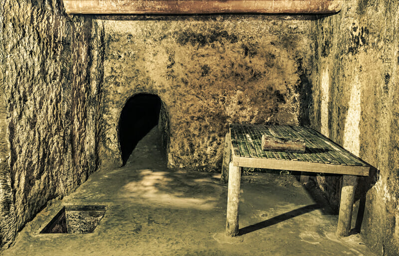 Shelter room in Cu Chi's Tunnels