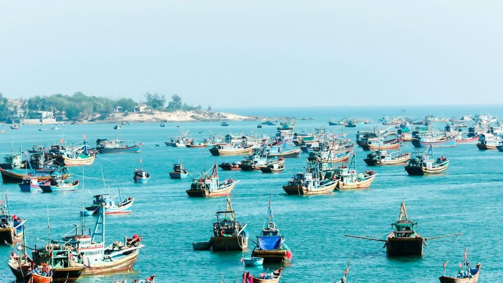 Fishing boats in Phan Tiet