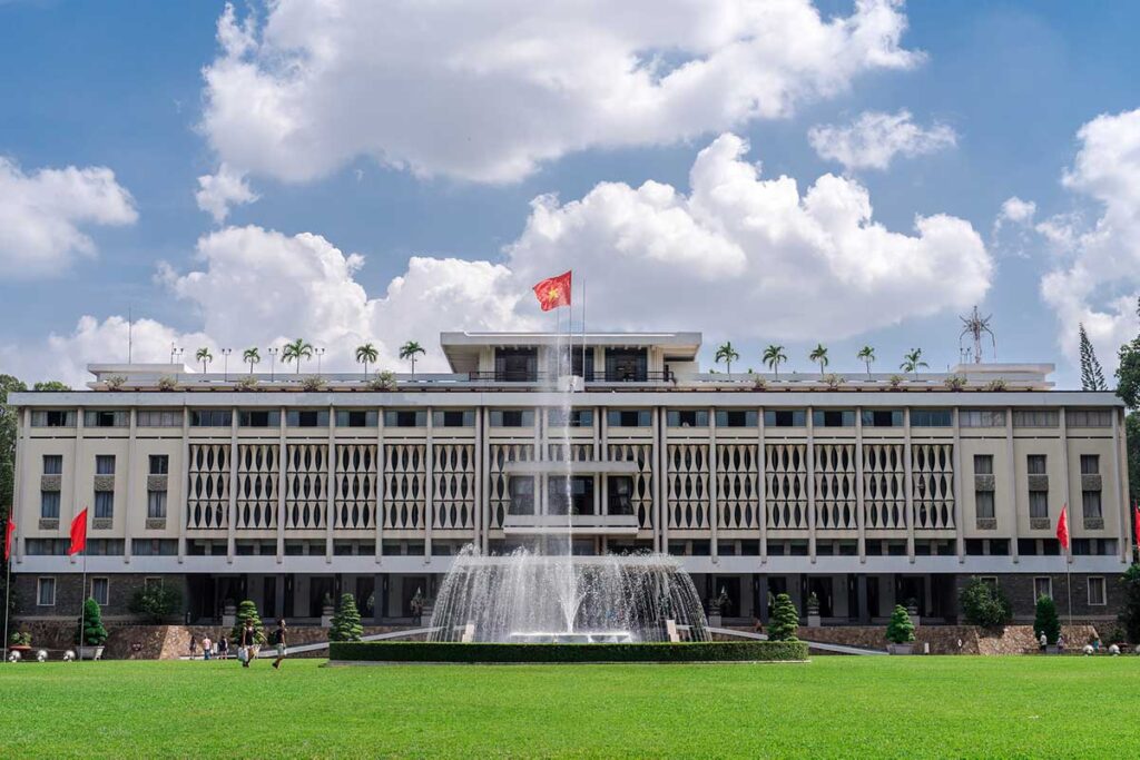 Exterior of Ho Chi Minh City's Independence Palace