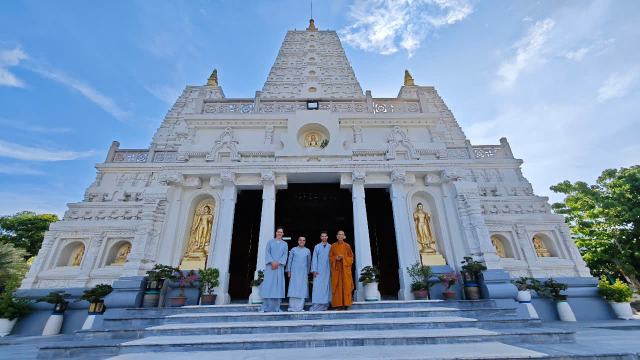 Some of our guests at Vietnam's largest zen monastery