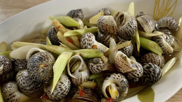 Dish of snails and lemongrass in Vung Tau