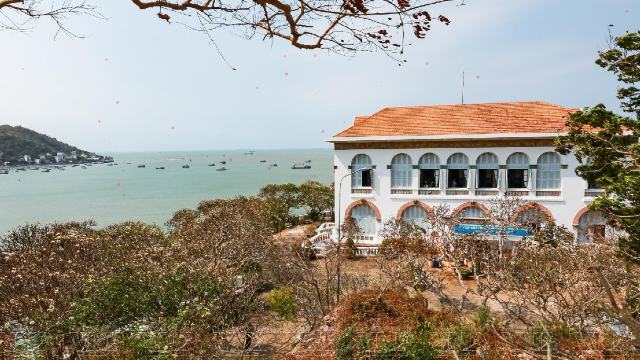 Vung Tau's White Palace on the hillside